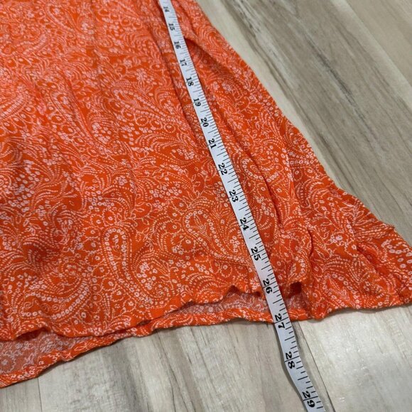 Women’s‎ Old Navy Orange Dress Size Medium M  Open Sleeves Boho - Picture 8 of 9